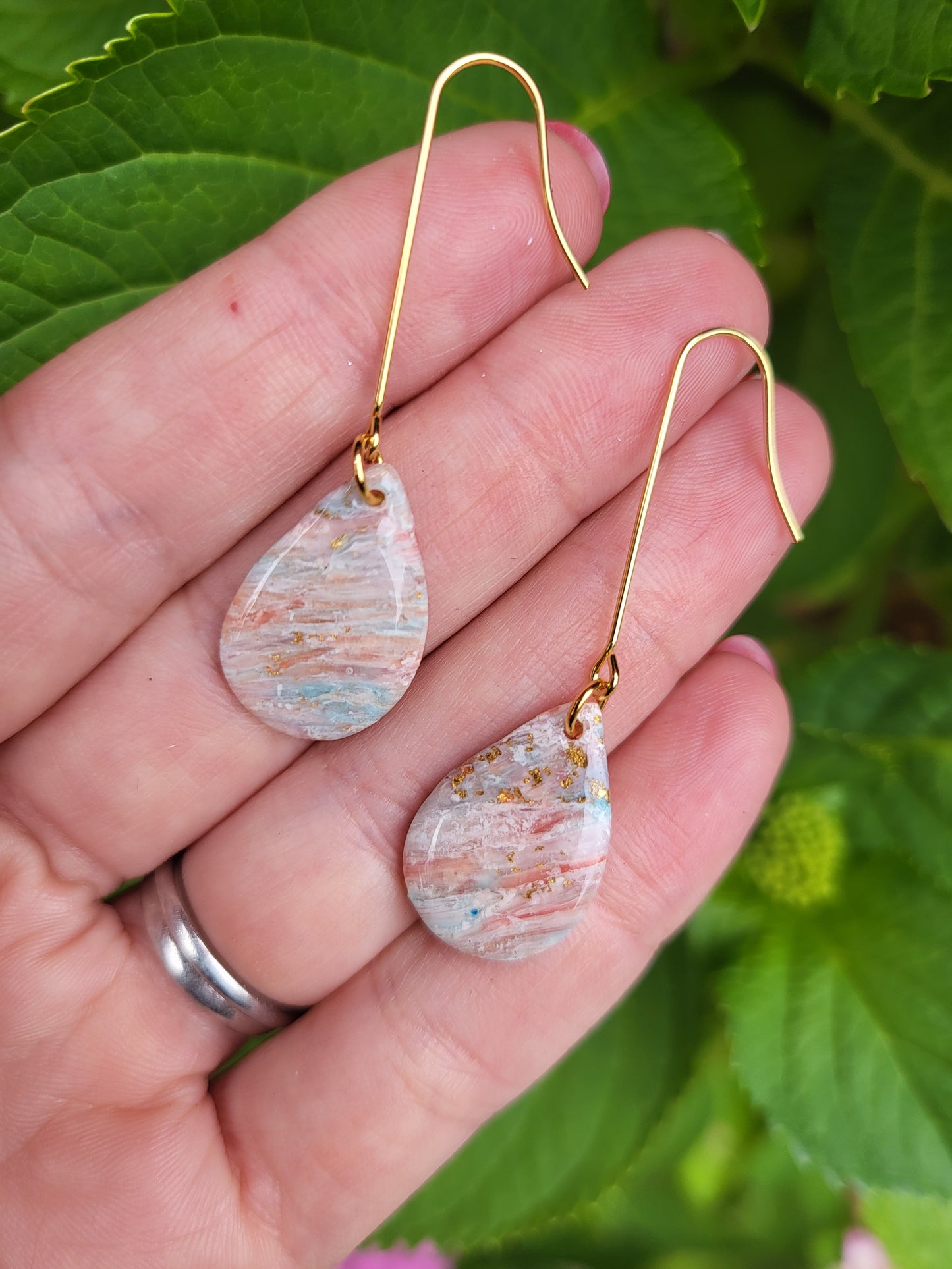 Sunrise dangle drop earrings