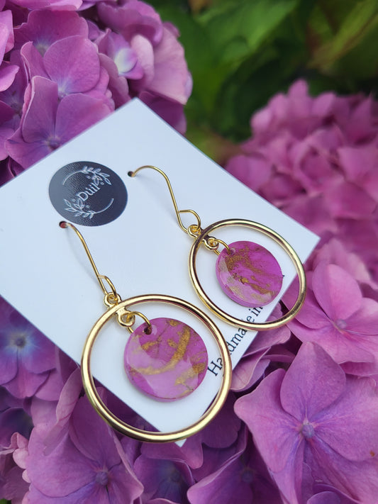 Lilac Halo Earrings