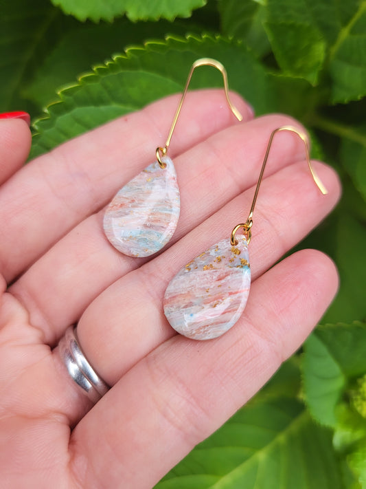 Sunrise dangle drop earrings