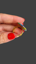 Load image into Gallery viewer, 2 Colour burst adjustable statement ring | Dúil Jewellery - Dúil
