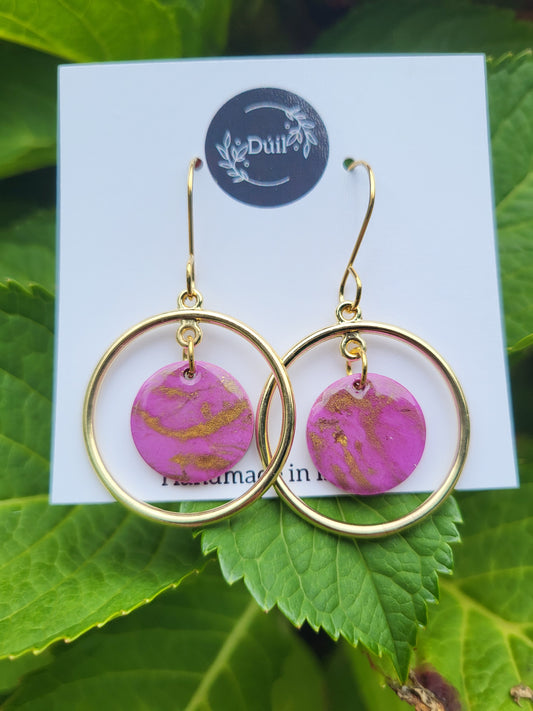 Lilac Halo Earrings