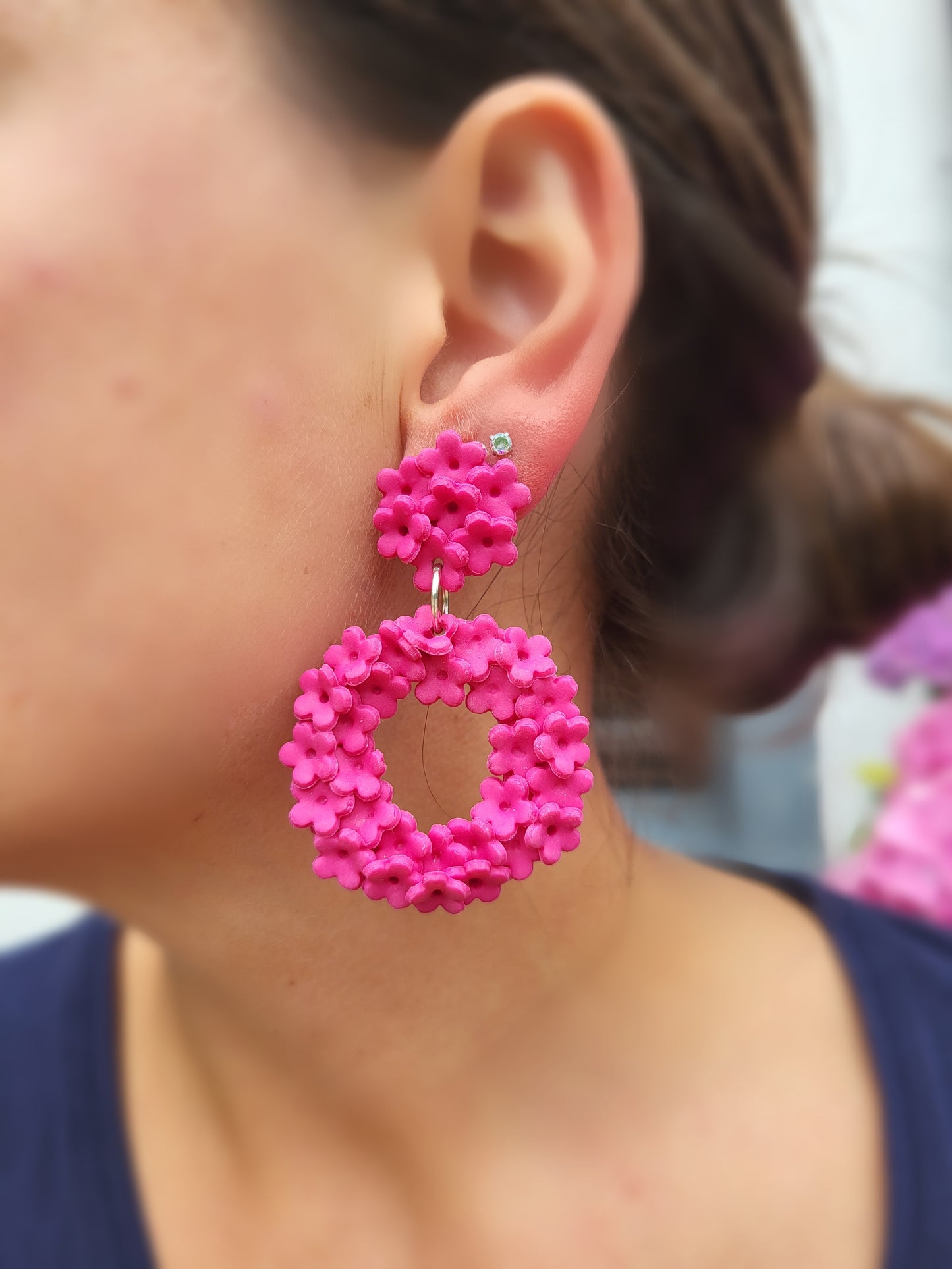 Pink Petal Pop Earrings