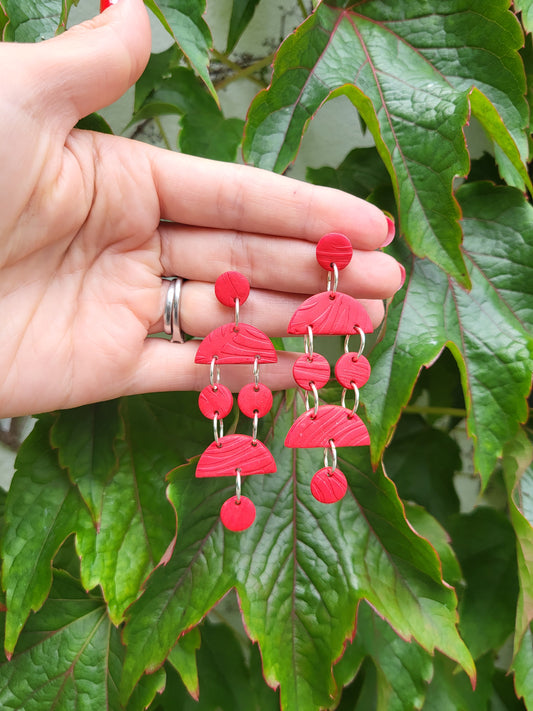 Red Tribe Earrings