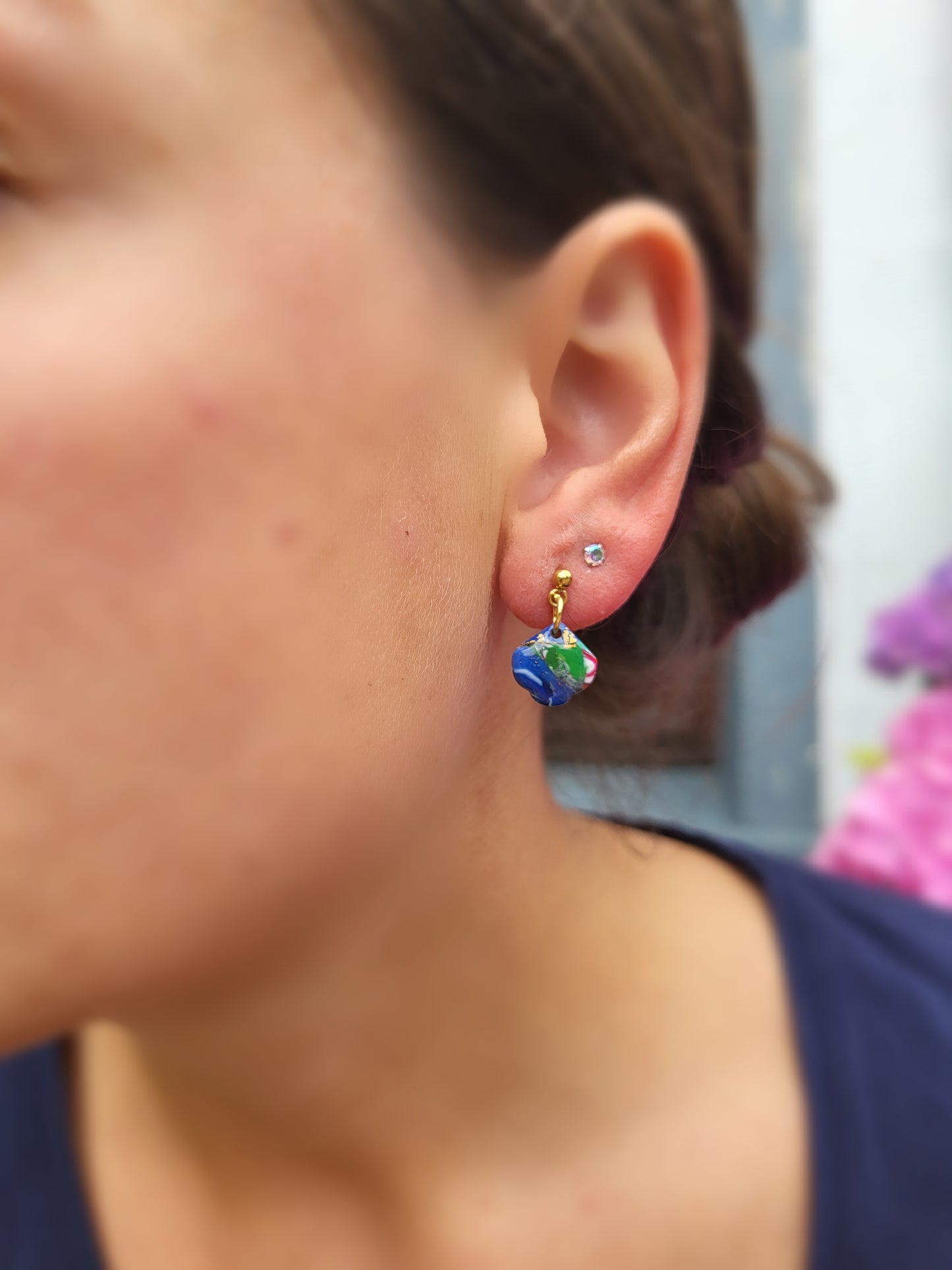 Abstract Dainty Dangle Earrings