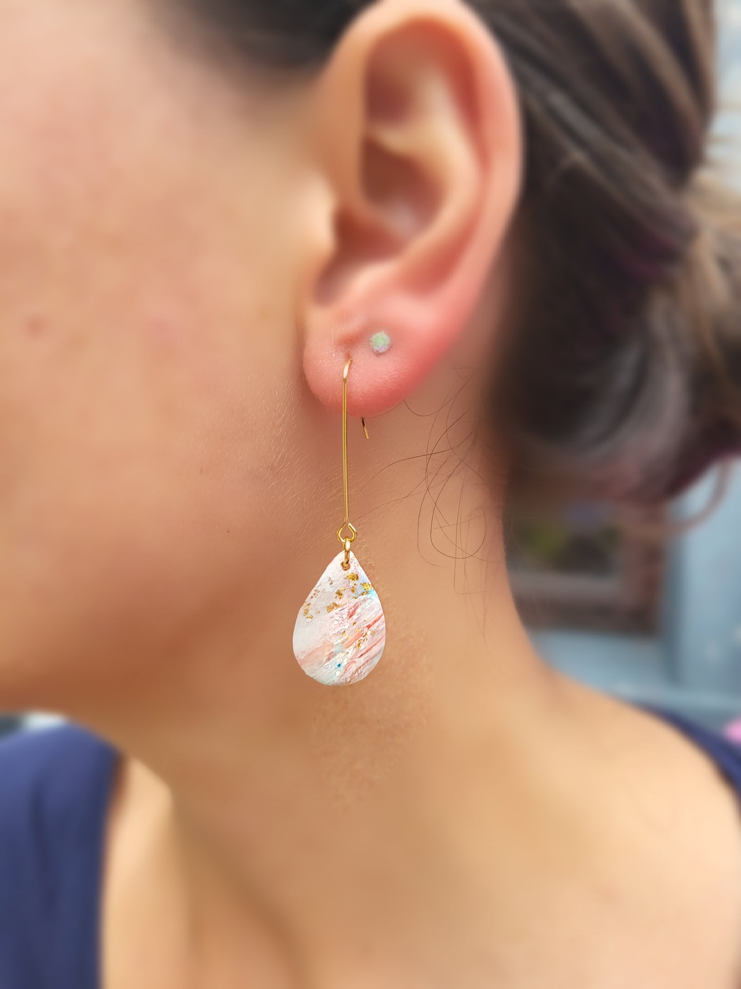 Sunrise dangle drop earrings