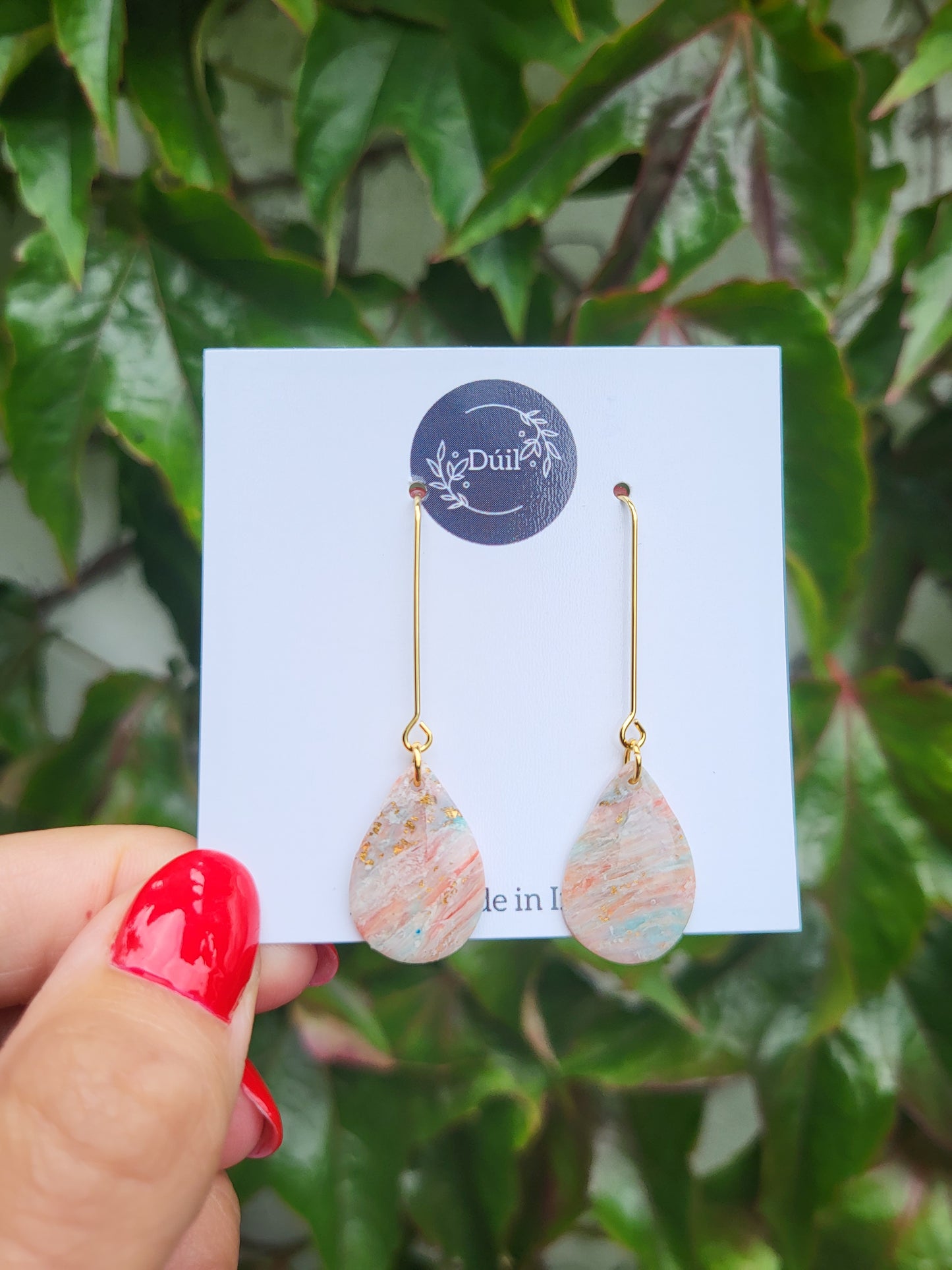 Sunrise dangle drop earrings