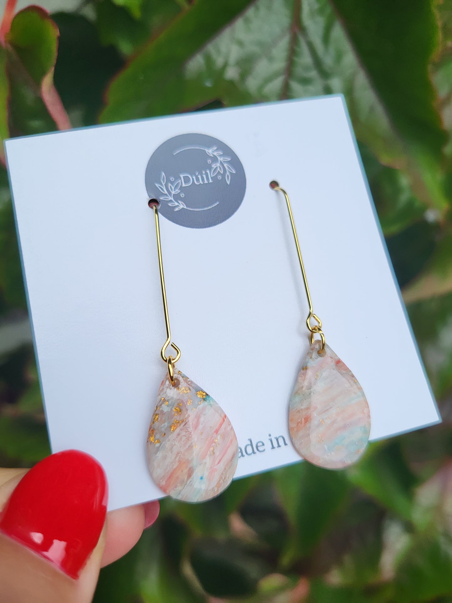Sunrise dangle drop earrings