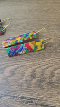 Load and play video in Gallery viewer, Colour POP Rectangle Dangle Earrings

