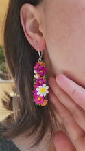 Load and play video in Gallery viewer, Summer Garden Dangle Earrings
