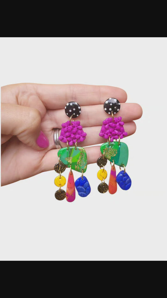 Carnival Bloom Dangle Earrings