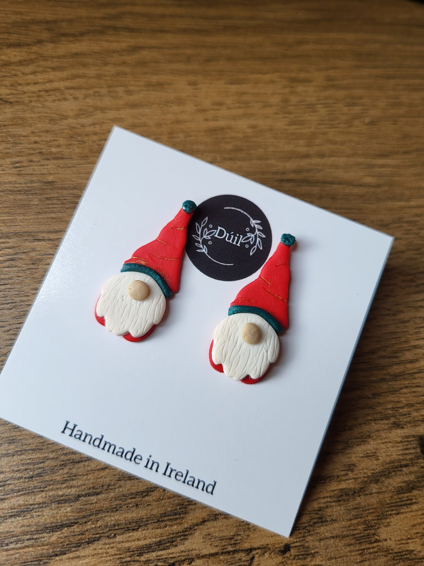 Santa Gnome Stud Earrings - Dúil