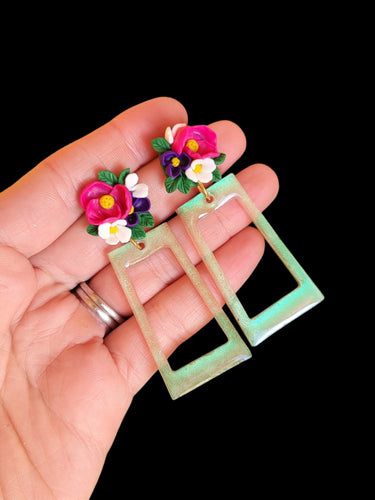 Flower earrings | Irish Jewellery | Dúil Jewellery 
