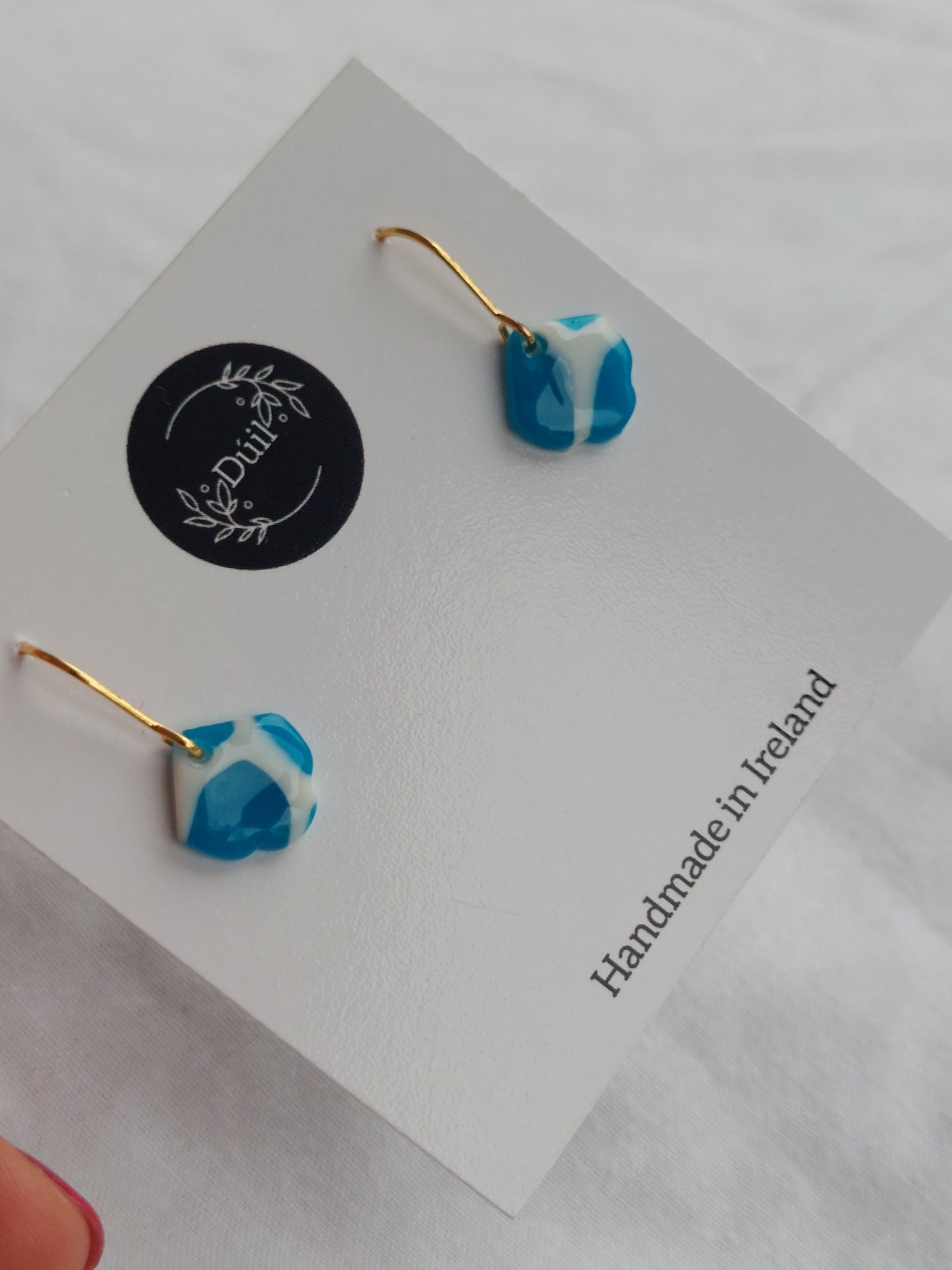 Dúil Blue & white dainty dangles - Dúil