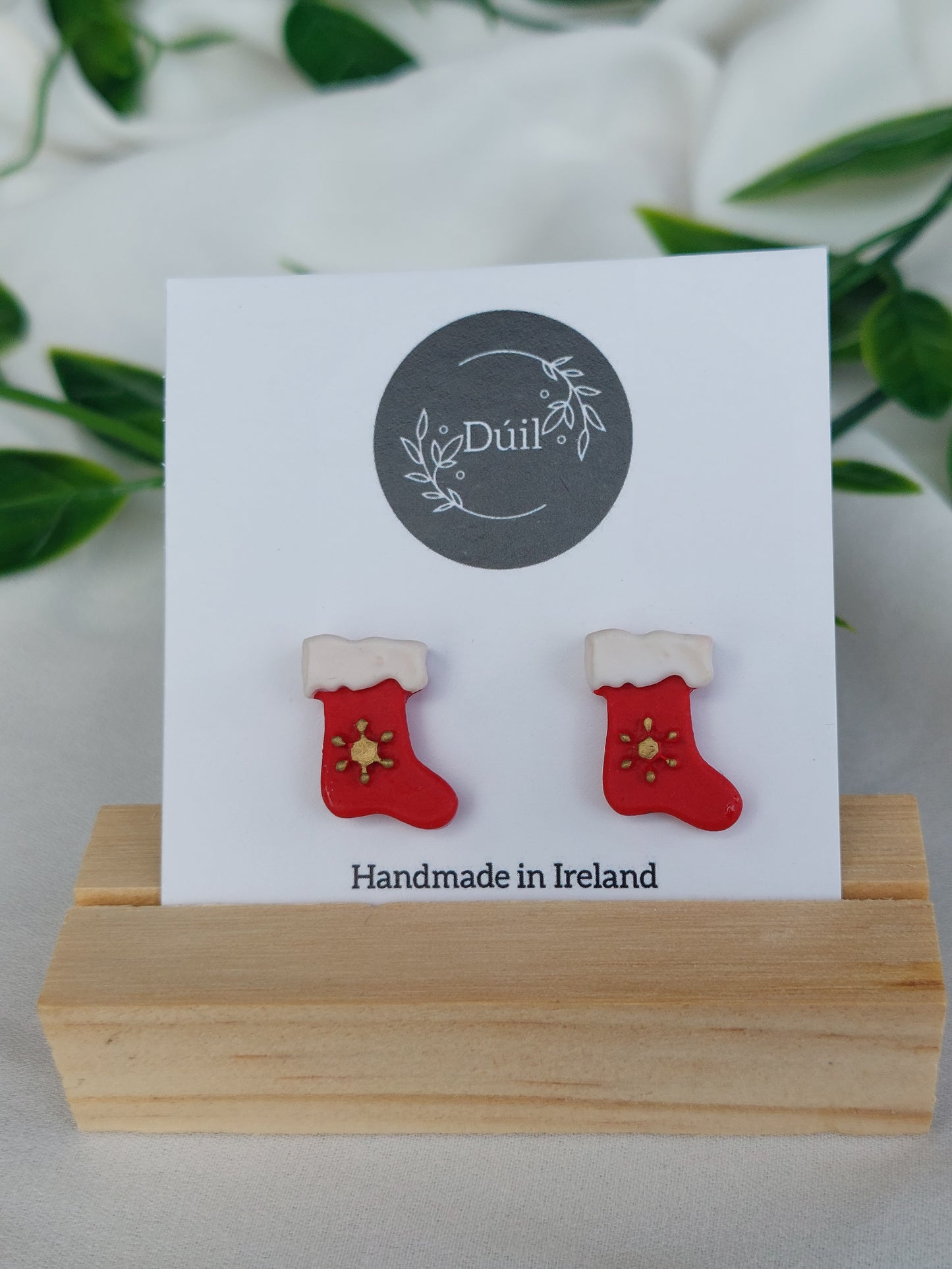 Dúil Christmas Stocking Stud Earrings - Dúil