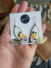 Load image into Gallery viewer, Flowering butterfly dangle earrings - Dúil
