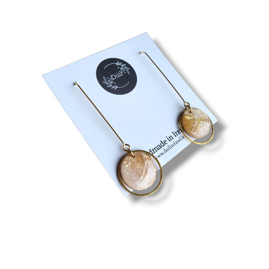 Dúil Grace and Gold Dangle Drop Earrings