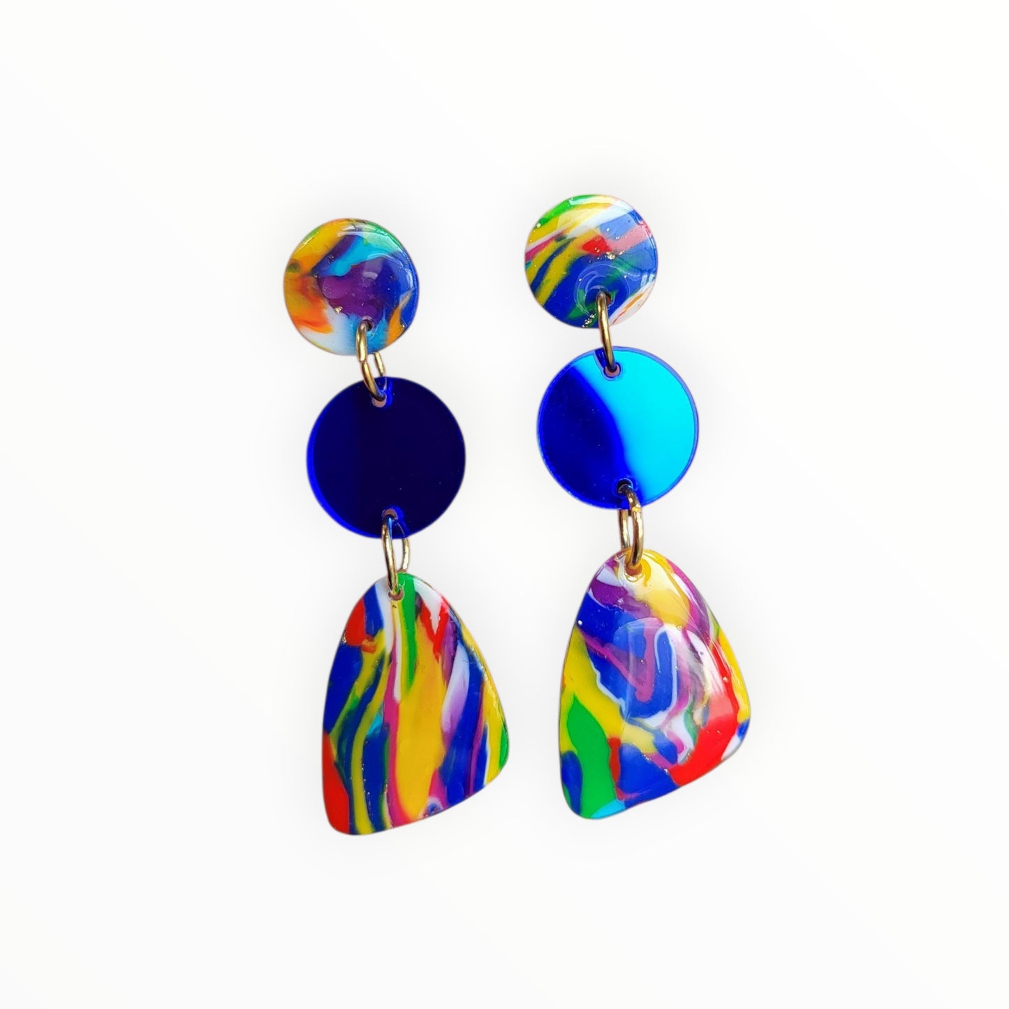 Colourful Modern Dangle Earrings