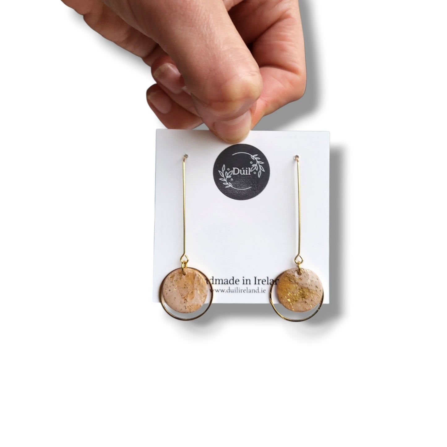 Dúil Grace and Gold Dangle Drop Earrings