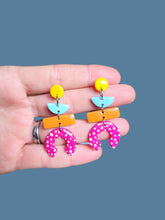 Load image into Gallery viewer, Aifric Pink Dangle Earrings - Dúil
