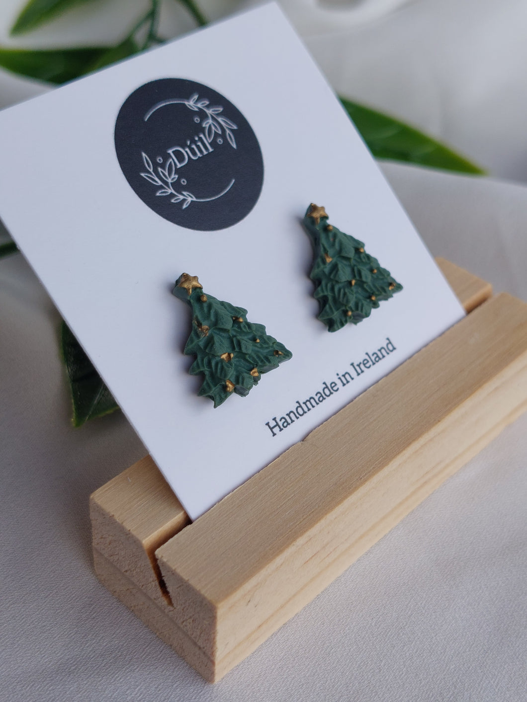 Dúil Christmas tree stud earrings - Dúil
