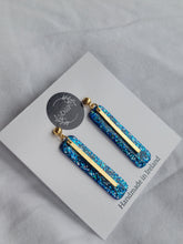 Load image into Gallery viewer, Dúil Blue Sparkle earrings - Dúil
