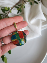 Load image into Gallery viewer, Dúil &quot;Building with colour&quot; statement circle dangling earrings - Dúil
