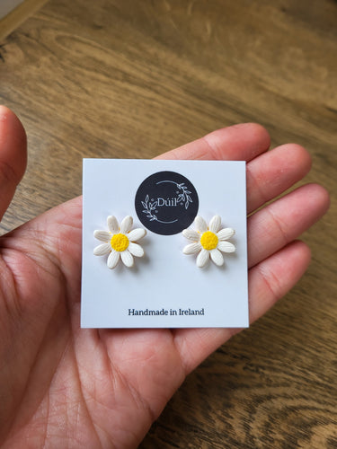 Daisy Earrings Handmade in Ireland 