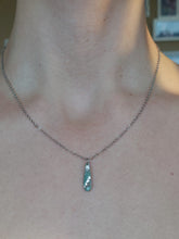 Load image into Gallery viewer, Dúil Sage &amp; silver necklace - Dúil
