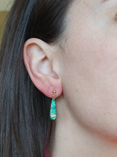 Load image into Gallery viewer, Dúil Green mini drop dangles - Dúil
