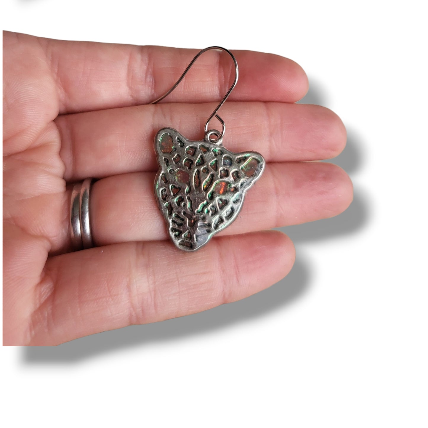 Dúil Holographic Leopard Earrings