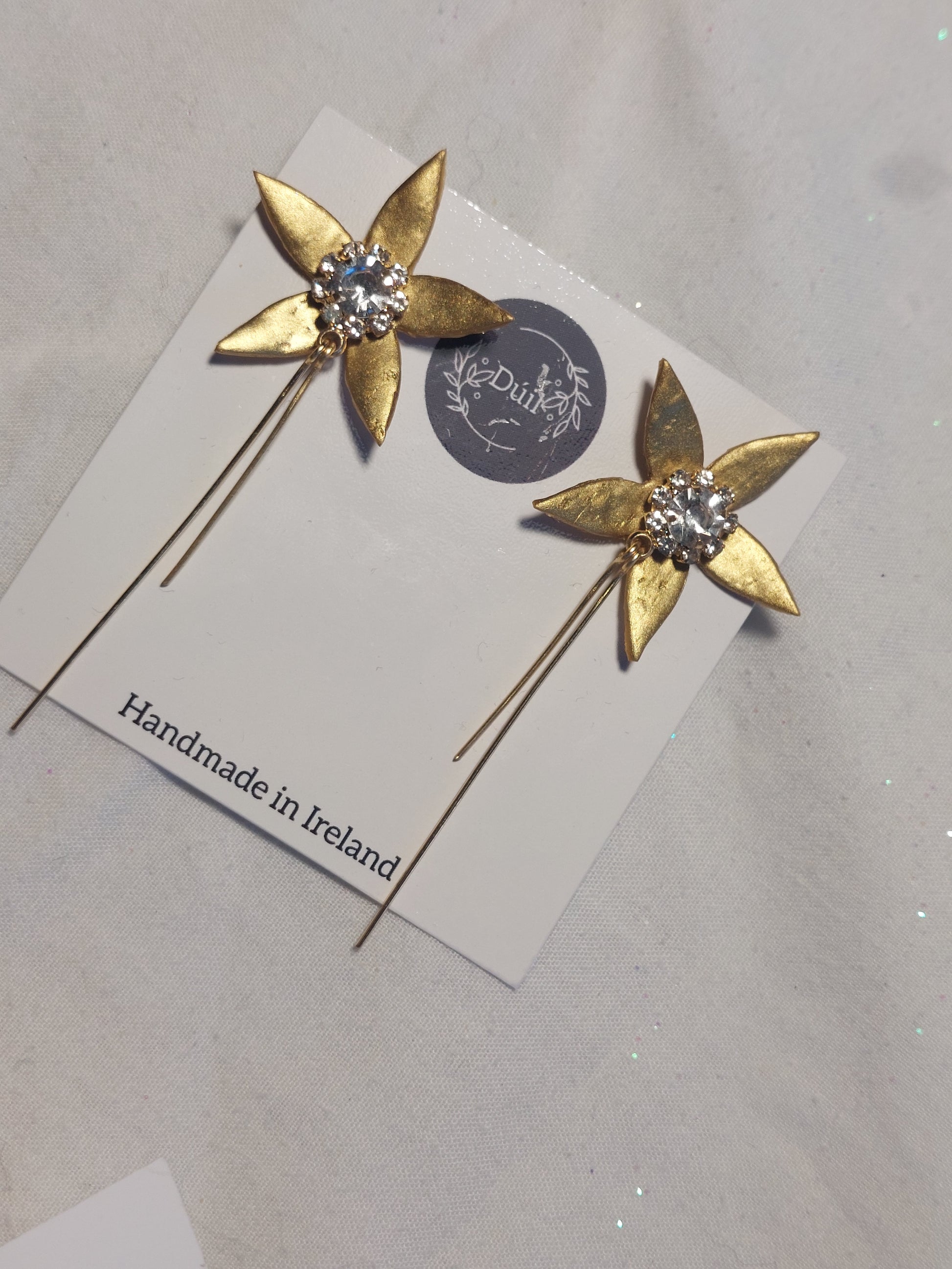 Dúil Réaltín gold earrings - Dúil