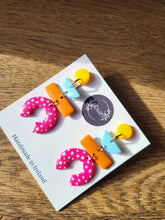 Load image into Gallery viewer, Aifric Pink Dangle Earrings - Dúil
