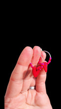 Load image into Gallery viewer, Red heart hoop earrings - Dúil
