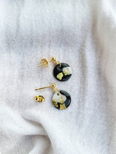 Load image into Gallery viewer, Dúil Black, White &amp; Gold Dainty Dangles - Dúil
