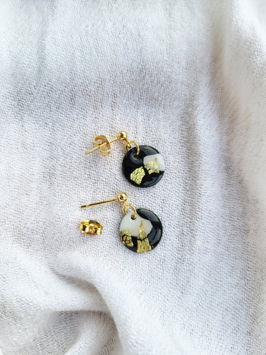 Dúil Black, White & Gold Dainty Dangles - Dúil