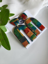 Load image into Gallery viewer, Dúil &quot;Building with Colour&quot; arch dangling earrings - Dúil
