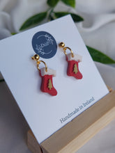 Load image into Gallery viewer, Dúil Dangling Christmas Stocking earrings - Dúil
