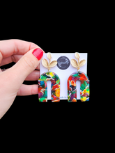 Load image into Gallery viewer, Dúil Abstract Arch Dangle Earrings - Dúil
