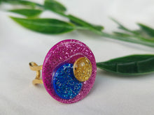 Load image into Gallery viewer, Dúil Shimmer Statement ring | Adjustable stainless steel Ring - Dúil
