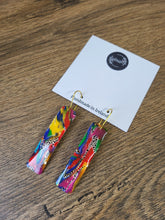 Load image into Gallery viewer, Colour POP Rectangle Dangle Earrings - Dúil
