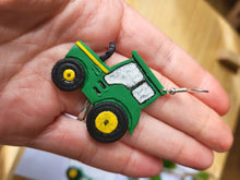 Load image into Gallery viewer, Green Tractor Earrings - Dúil
