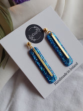 Load image into Gallery viewer, Dúil Blue Sparkle earrings - Dúil
