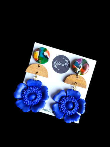 Blue Monday Dangle Earrings - Dúil