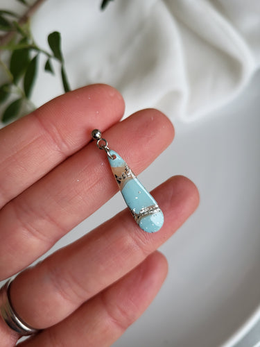 Dúil Sarah baby blue Earrings - Dúil