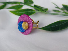 Load image into Gallery viewer, Dúil Shimmer Statement ring | Adjustable stainless steel Ring - Dúil
