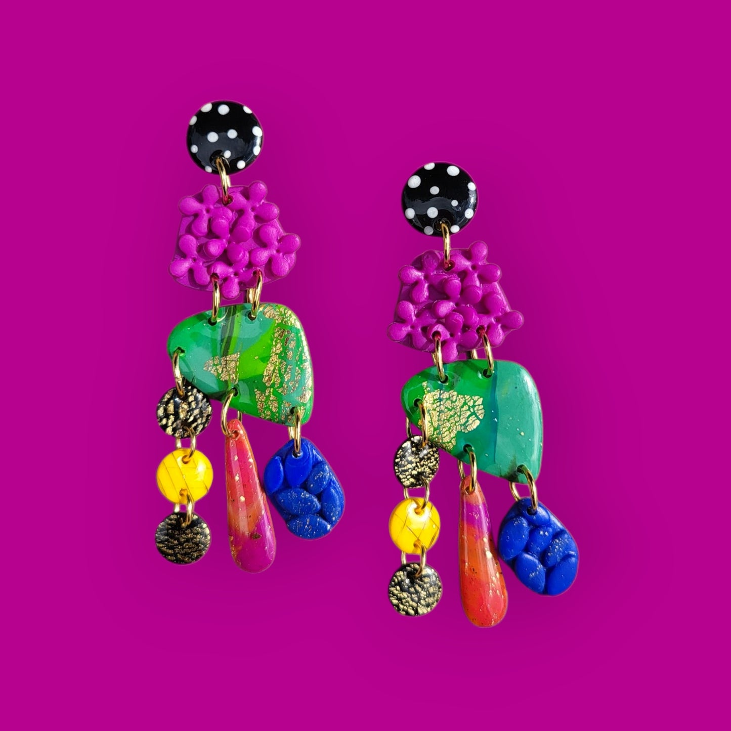 Carnival Bloom Dangle Earrings