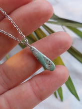 Load image into Gallery viewer, Dúil Sage &amp; silver necklace - Dúil
