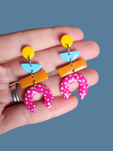 Load image into Gallery viewer, Aifric Pink Dangle Earrings - Dúil
