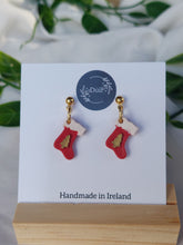 Load image into Gallery viewer, Dúil Dangling Christmas Stocking earrings - Dúil
