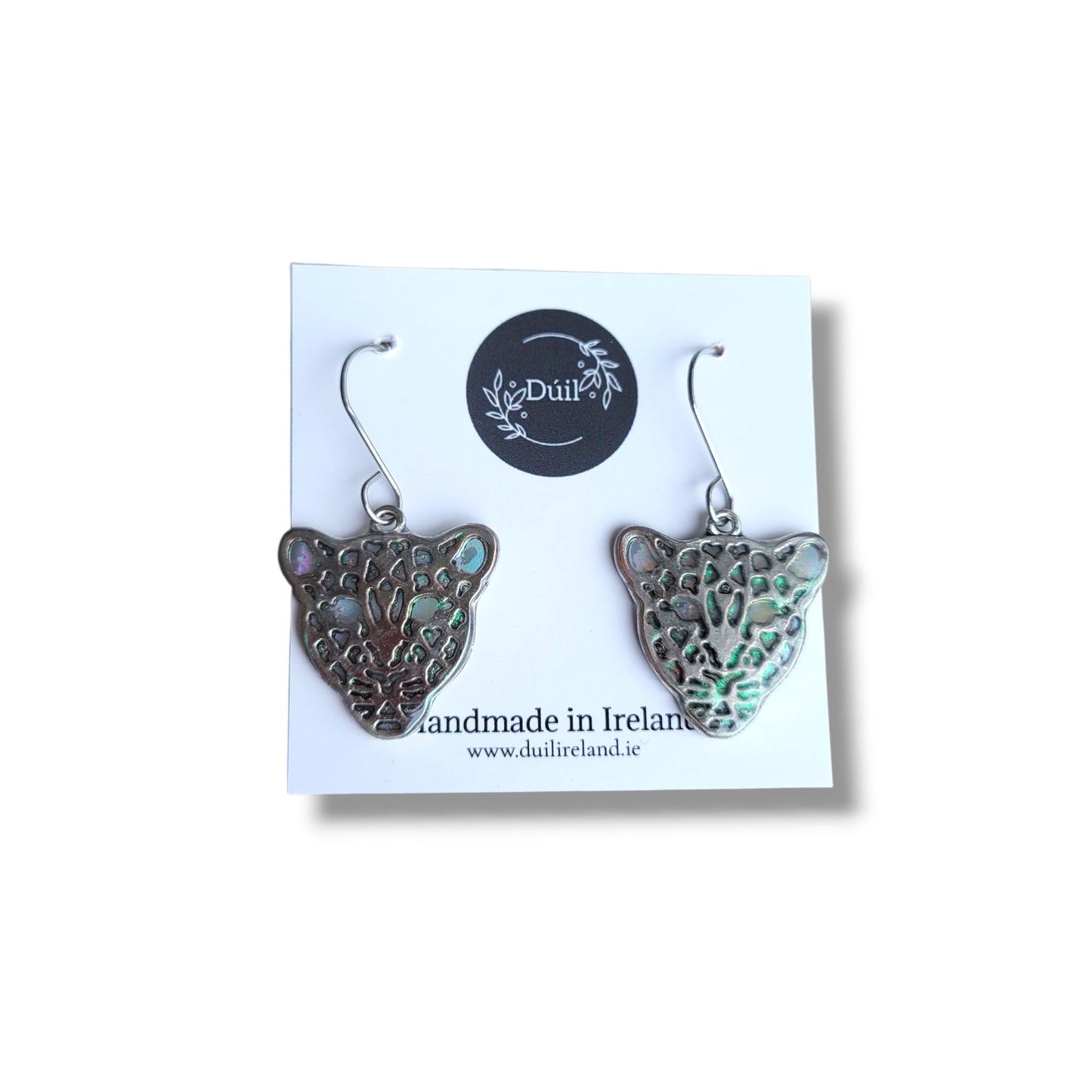 Dúil Holographic Leopard Earrings